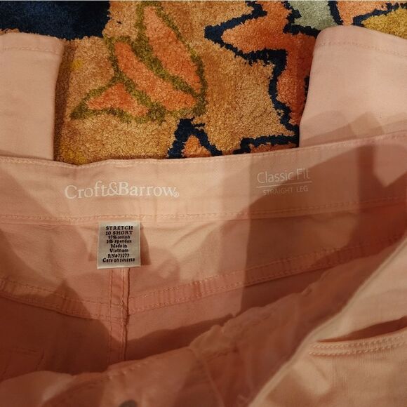New Croft & Barrow Stretch Short Pink Jeans Size 10 - Picture 3 of 10